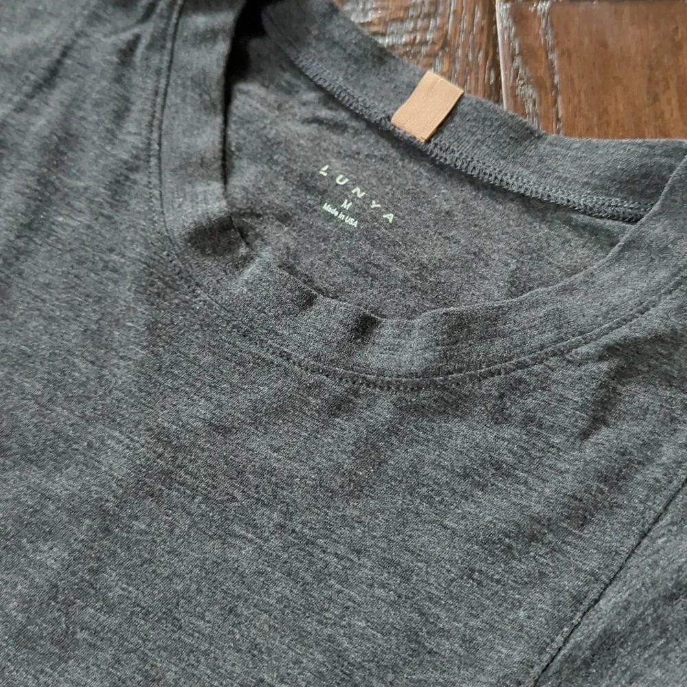 LLUNYA I Gray Grey Relaxed Good in Bed Crew Neck Long Sleeve Lounge Shirt, M - Picture 8 of 16